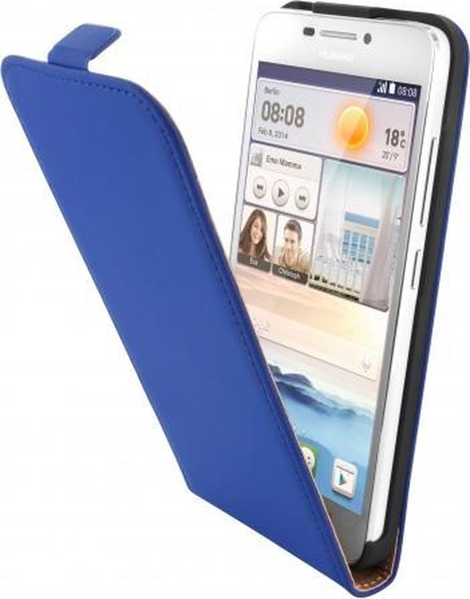 Mobiparts Premium Flip Case Huawei Ascend G630 Blue