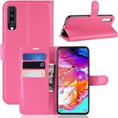 Book Case - Samsung Galaxy A70 Hoesje - Roze