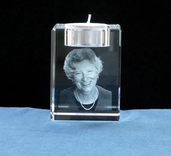 Bol Com Foto In Glas Waxinelichthouder 3d
