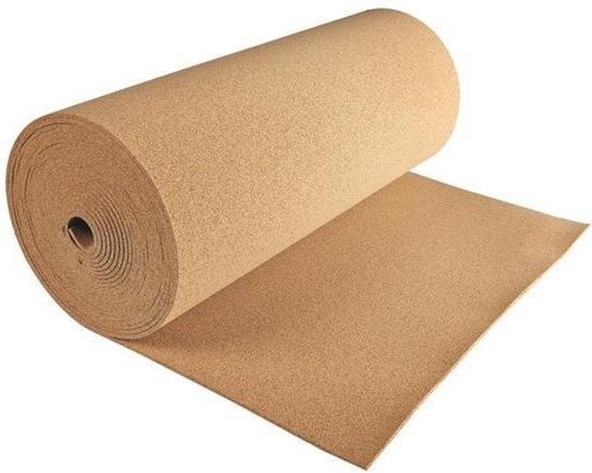 Kurk24 Isolatie kurk op rol - 6mm dik - 100cm breed - 10m lang