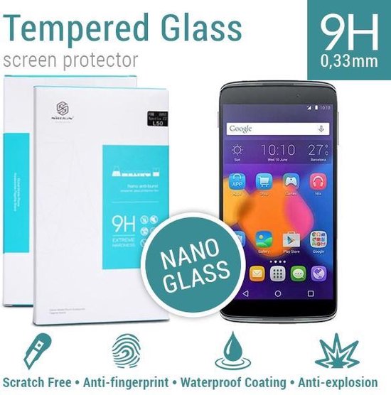 Nillkin Screenprotector Tempered Glass Alcatel One Touch Idol 3 (5.5) - 9H Nano