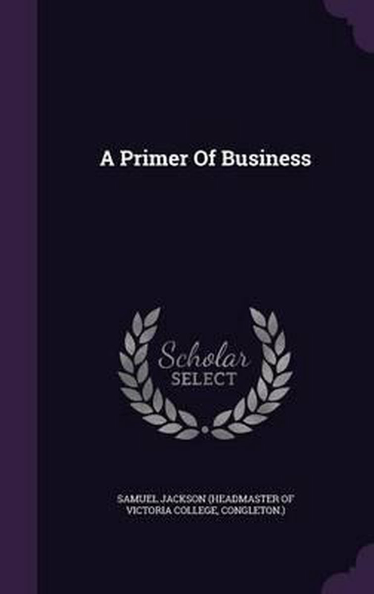A Primer Of Business van