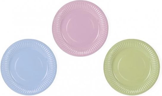 borden in pastel van karton - Kartonnen bordjes | bol.com