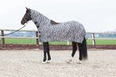 Harry's Horse Vliegendeken mesh hals en zadel-uitsparing zebra 195cm - Vliegendeken