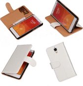 BestCases.nl PU Leder Wit Xiaomi Mi4 Book/Wallet Case/Cover