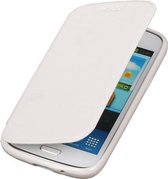 Polar Map Case Wit Samsung Galaxy Core i8260 TPU Bookcover Hoesje