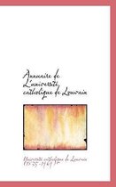 Annuaire de L'Universit Catholique de Louvain