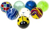 Balles de rebondissement 100 pièces assorties - plusieurs types différents - diamètre 27 mm