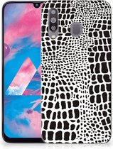 Geschikt voor Samsung Galaxy M30 TPU Siliconen Hoesje Slangenprint