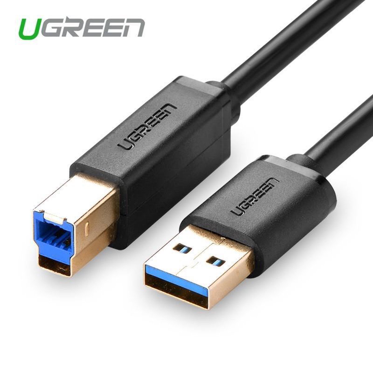 Ugreen - Printerkabel - Printer kabel USB - USB-A Naar USB-B - USB 2.0 - USB-3.0 - 2 Meter - Zwart