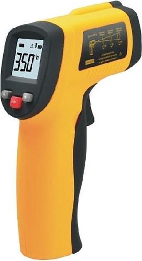 Valkuilen maandag ontspannen Digitale Infrarood Thermometer - Draadloze Laser Temperatuurmeter / Infrared  Pyrometer IR | bol.com