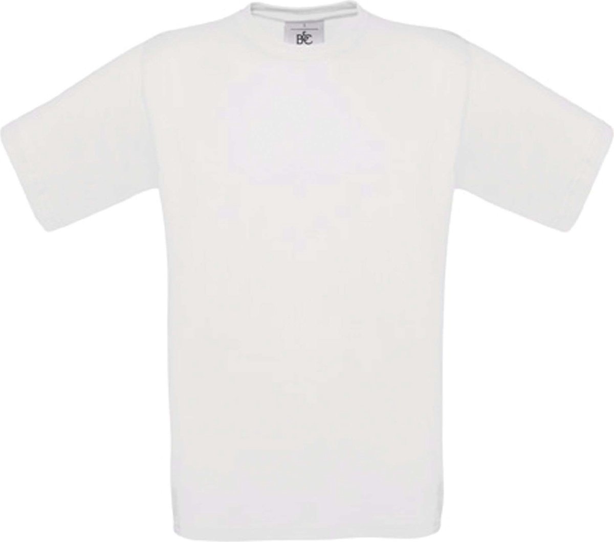 B&C Exact 150 Heren T-shirt White Maat M (onbedrukt - 5 stuks)
