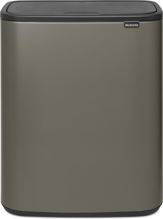 Brabantia Bo Touch Bin poubelle 60 litres - Metallic Mint