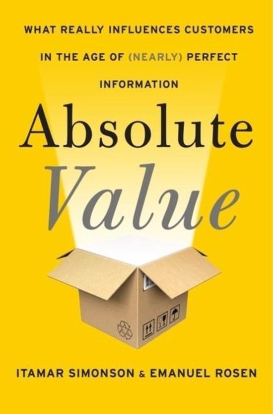 Absolute Value 9780062215673 Itamar Simonson Boeken