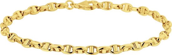 The Jewelry Collection Bracelet Ancre 3,5 mm 18,5 cm - Or jaune