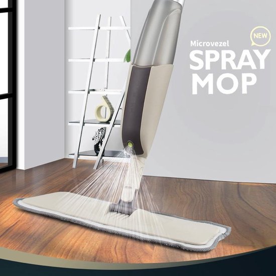 De Spraymop - Een vloerwisser met spray functie - Incl. 1 losse Microvezel  Dweil | bol.com