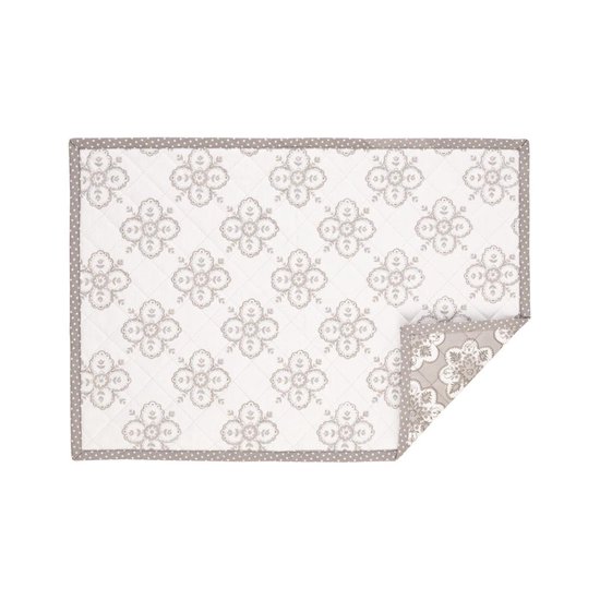 Katoenen Placemat 6 stuks 48*33 SPL grijs