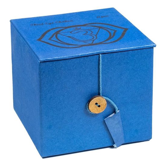 Klankschaal Set - Derde Oog Chakra - 6e Chakra - Indigo - Chakra Klankschaal - Cadeau set incl. Klopper en Kussentje