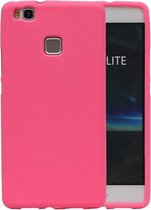 Roze Zand TPU back case cover cover voor Huawei P9 Lite