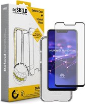 SoSkild Huawei Mate 20 Lite Defend Heavy Impact Case Transparent and Tempered Glass (black)
