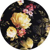 Vloerkleed vinyl rond | Flower | 195 cm Rond