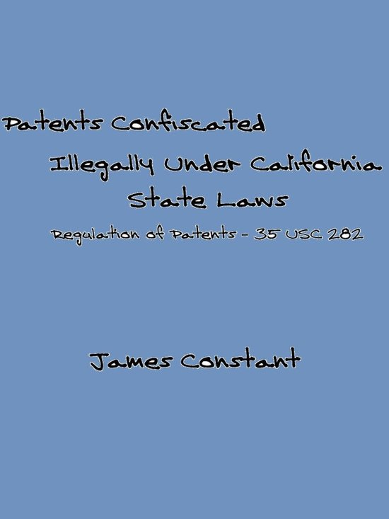 Patent Reform 10 - List of Patents Confiscated Illegally Und ... - cover