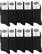zwarte 100% katoenen sokken Multipack Heren Maat 39-42