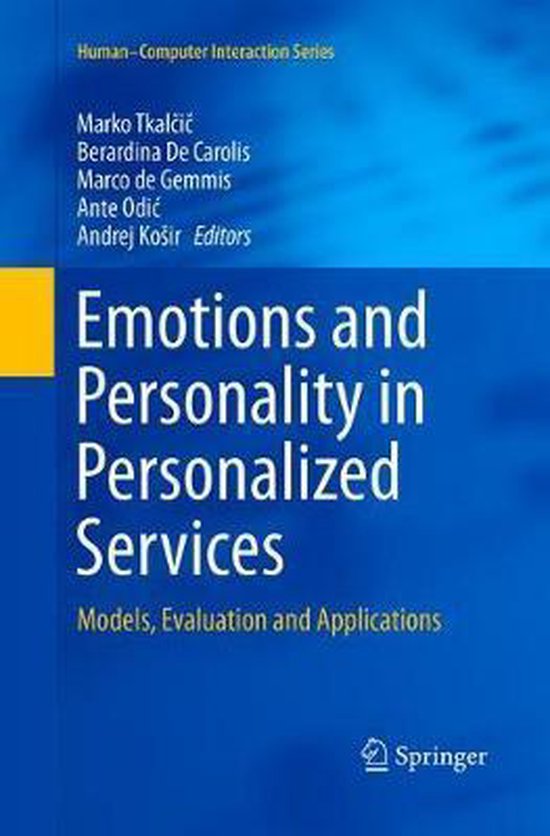 Human–Computer Interaction Series- Emotions and Personalit ... - cover