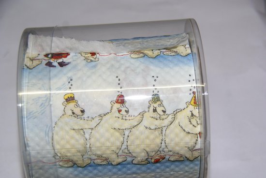 Kerst toiletpapier Santa's polonaise 00173