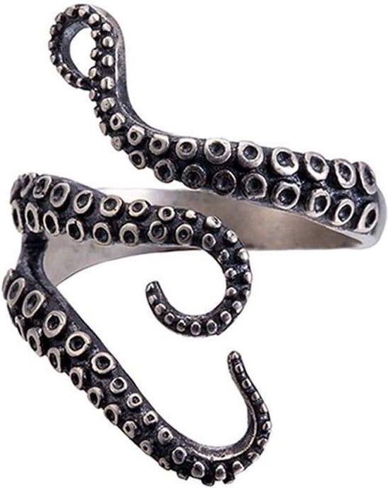 Ring in de vorm van een octupus tentakel