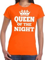 Oranje Queen of the night shirt dames - Oranje Koningsdag kleding L
