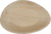 Natural Tableware composteerbare palmblad wegwerpborden - druppelvormig - 25 Stuks - Hampi Raaga Small