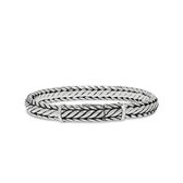 SILK Jewellery - Zilveren Armband - Zipp - 421.21 - Maat 21,0