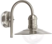 Prolight Wandlamp - Voor Buiten - Roestvrij Staal - 60W - Inox - Zilver -