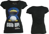 Nintendo - Black. Suit Up Womens T-shirt - M