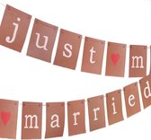 Neviti Just My Type - 'Just Married' huwelijk slinger - kraft - 3 meter