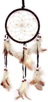 Indiaanse Dromen Vanger - Dream Catcher Klein Deco Indianen Droomvanger - Kralen Veren Ringen