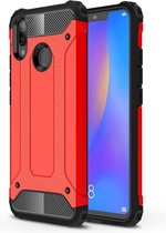 Armor Hybrid Huawei P Smart Plus Hoesje - Rood