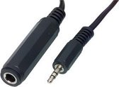 Audio / video kabel 3.5mm stereo jack plug - 6.35mm stereo jack socket 0,20 m