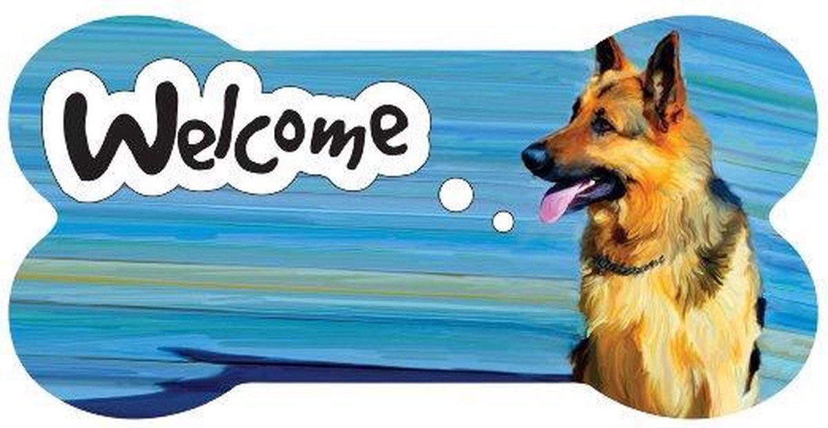 bordje - welcome - Duitse Herder