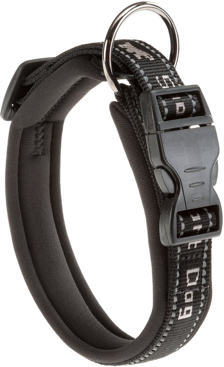 Ferplast Halsband Honden Sport Nylon 43 Cm Grijs/zwart