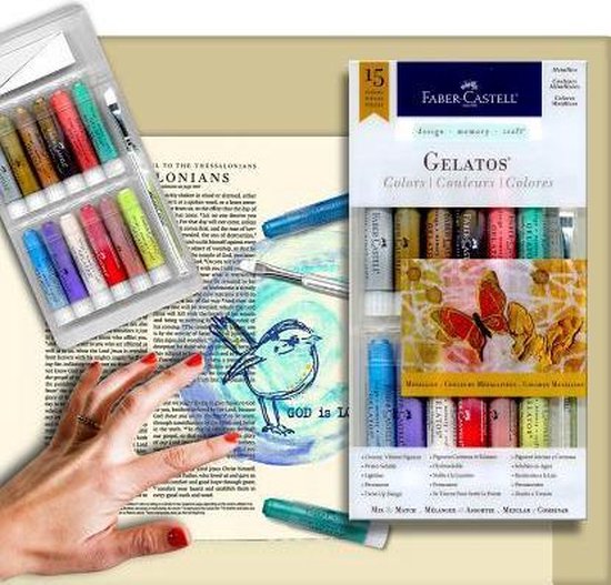 Faber-Castell – Design Memory Craft Gelatos Kit – Metallics
