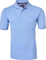 Redmond basic poloshirt  licht blauw, maat XXL