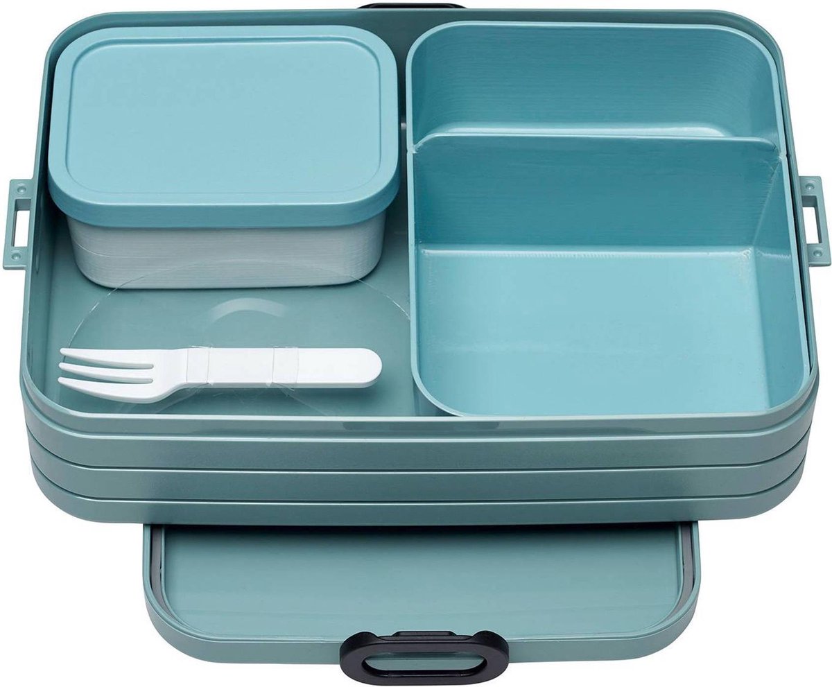 Mepal – Bento lunchbox Take a Break large- inclusief bento box – Nordic green – Lunchbox voor volwas