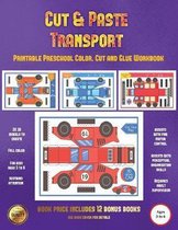 Printable Kindergarten Color, Cut and Glue Workbook (Cut and Paste Transport)