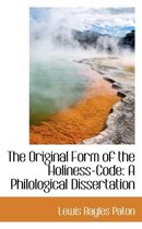 The Original Form of the Holiness-Code