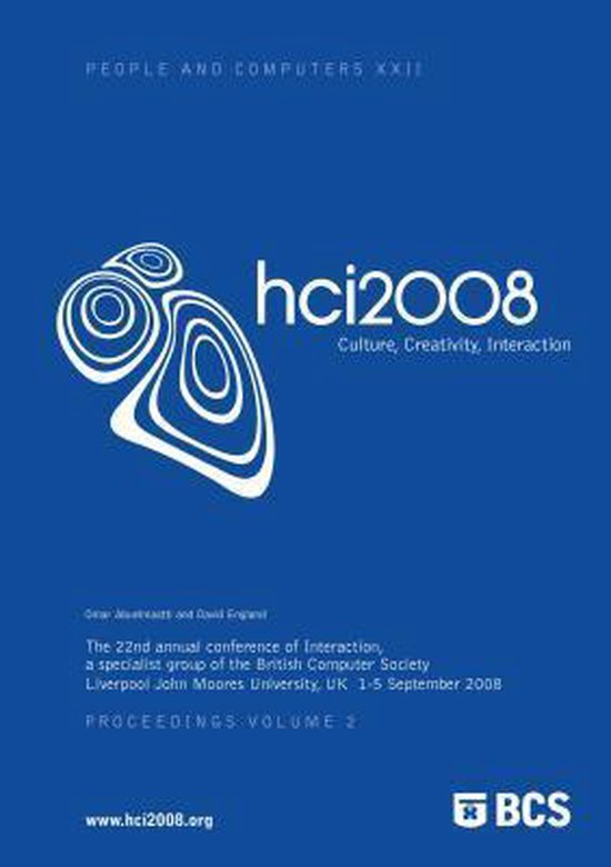 Proceedings of HCI 2008 (Vol. 2)