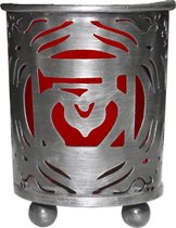 Chakra Votief Houder Rood Glas Insert - Root
