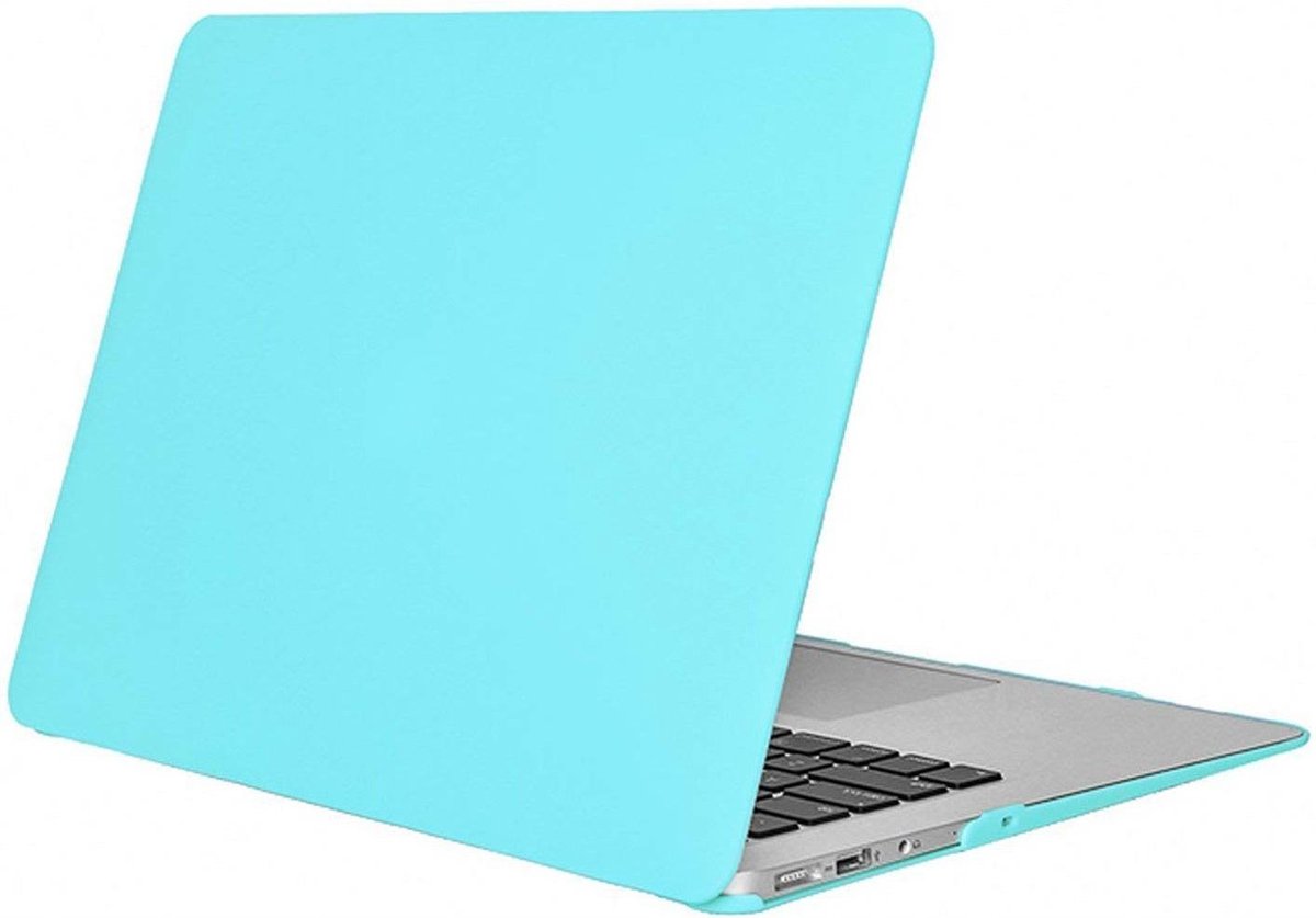 Macbook Case voor Macbook Air 13 inch (modellen t/m 2017) - Laptop Cover - Matte Turquoise / Mint Blue