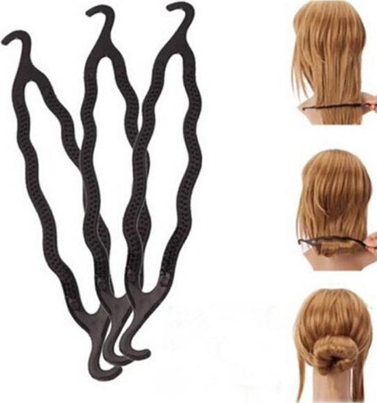 Haar style hulpstuk - Maak de perfecte haarknot - Styling tool haarclip easy knotje donut bun knot maker - Haarproduct -